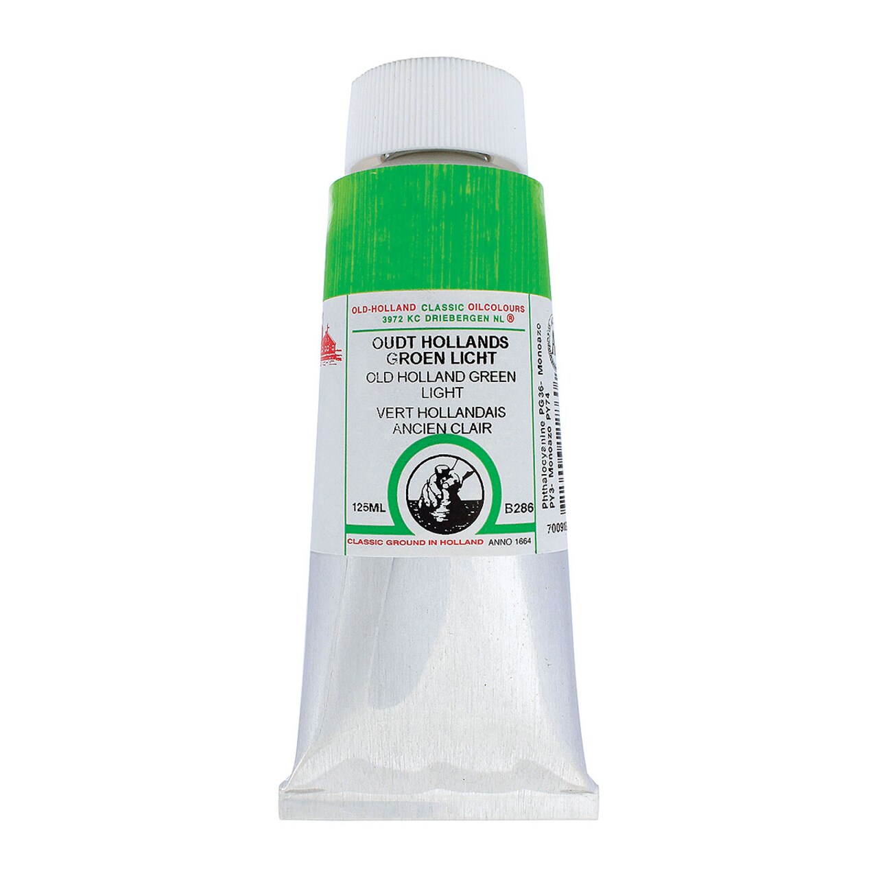 Old Holland Classic Oil Color - Old Holland Green Light, 125 ml tube